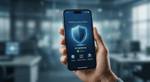 AI antivirus mobile phone real-time malware protection